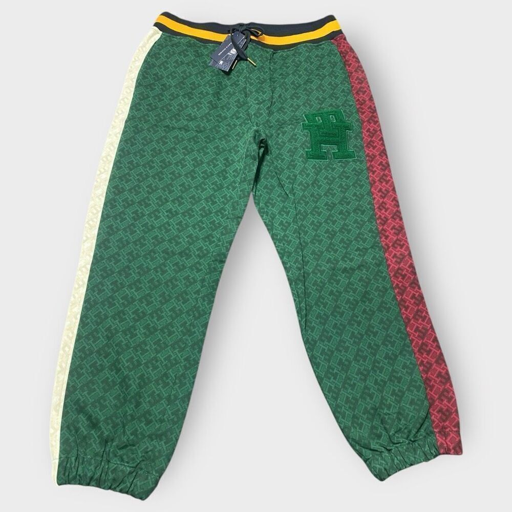 Tommy Hilfiger x Anthony Ramos Colorblock Monogram Jogger Sweatpants Size M New
